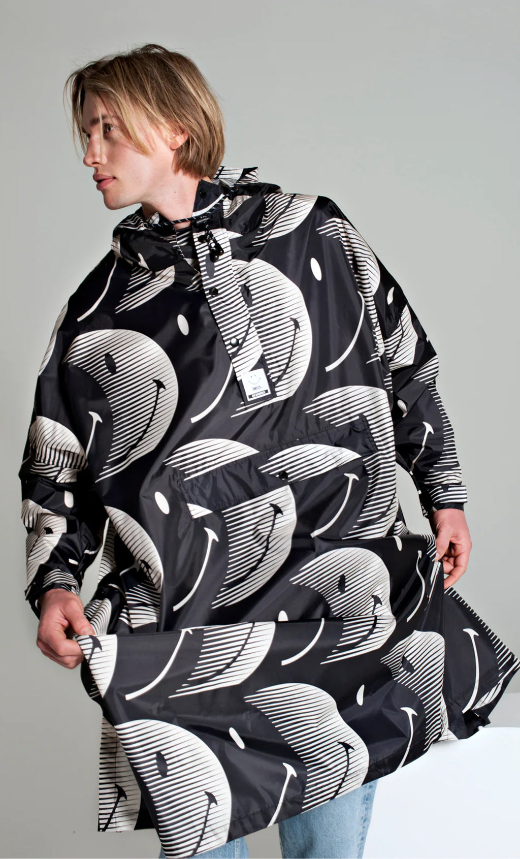 RAINKISS HALF MOON X SMILEY - RAIN PONCHO
