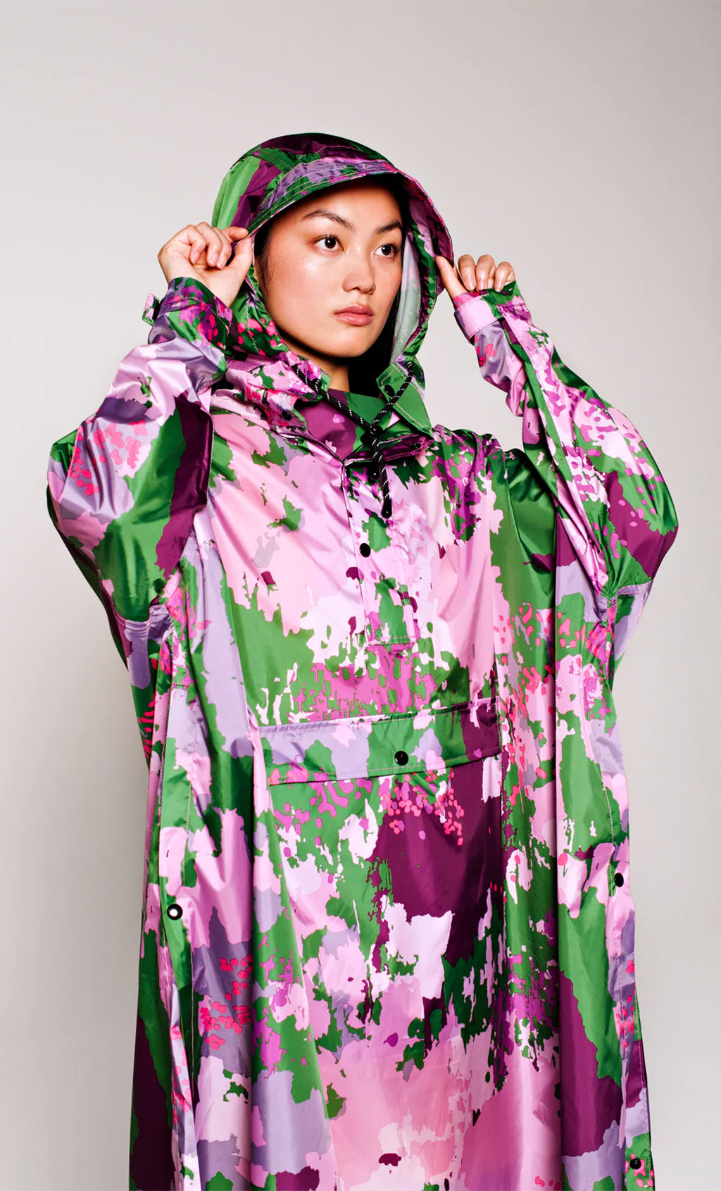 RAINKISS DIGI SPRING CAMO - RAIN PONCHO