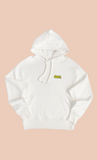 BUREK PREMIUM OVERSIZED HOODIE - OFF WHITE/LIME