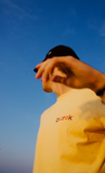 BUREK PREMIUM TEE - KIOSK VIOLET / ORANGE
