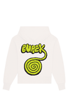 BUREK PREMIUM OVERSIZED HOODIE - OFF WHITE/LIME