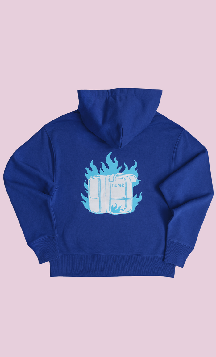 BUREK PREMIUM OVERSIZED HOODIE - BLUE KIOSK