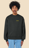 BUREK PREMIUM OVERSIZED SWEATSHIRT - GRAY / YELLOW