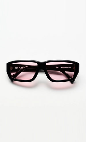 REI BLACK WITH PINK LENSS