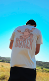 BUREK PREMIUM TEE - PEKAR NATURAL RAW / PINK
