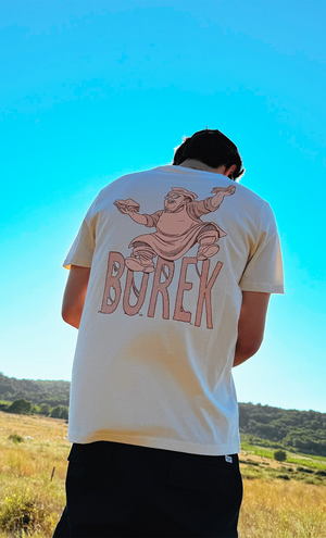 BUREK PREMIUM TEE - PEKAR NATURAL RAW / PINK