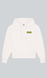 BUREK PREMIUM OVERSIZED HOODIE - OFF WHITE/LIME