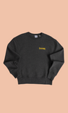 BUREK PREMIUM OVERSIZED SWEATSHIRT - GRAY / YELLOW