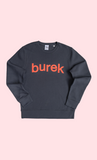 BUREK PREMIUM SWEATSHIRT -  INDIA INK / PINK PUFF PRINT