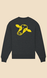 BUREK PREMIUM OVERSIZED SWEATSHIRT - GRAY / YELLOW