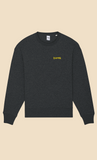 BUREK PREMIUM OVERSIZED SWEATSHIRT - GRAY / YELLOW