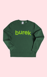 BUREK PREMIUM SWEATSHIRT -  GREEN / GREEN PUFF PRINT