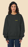 BUREK PREMIUM OVERSIZED SWEATSHIRT - GRAY / YELLOW